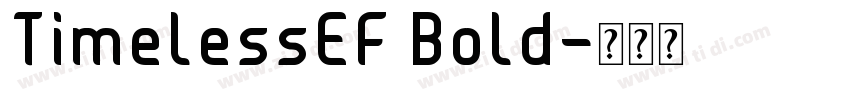TimelessEF Bold字体转换